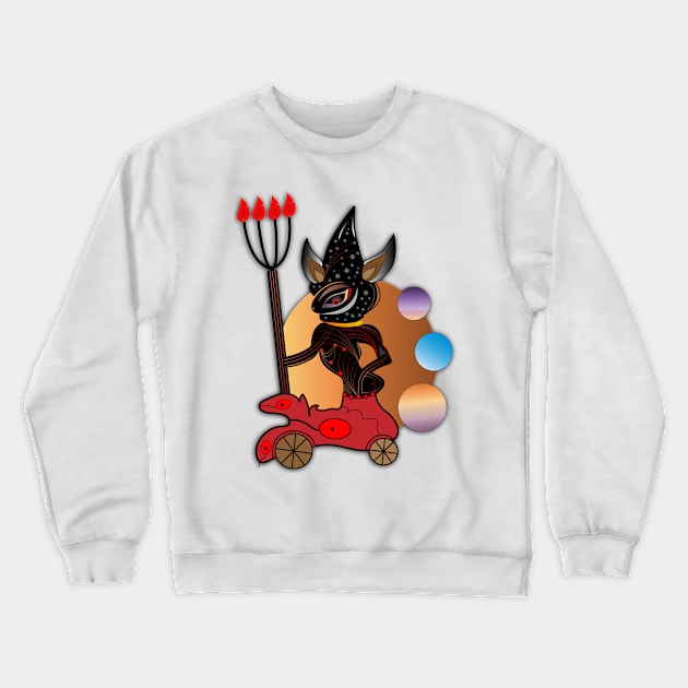 Satanic ilusion Crewneck Sweatshirt by Abdul Nasti